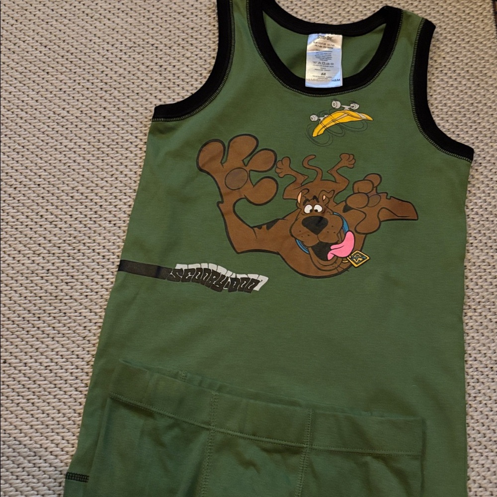 Pajamas boys new size 7/8Y cotton Scooby- Doo H&M